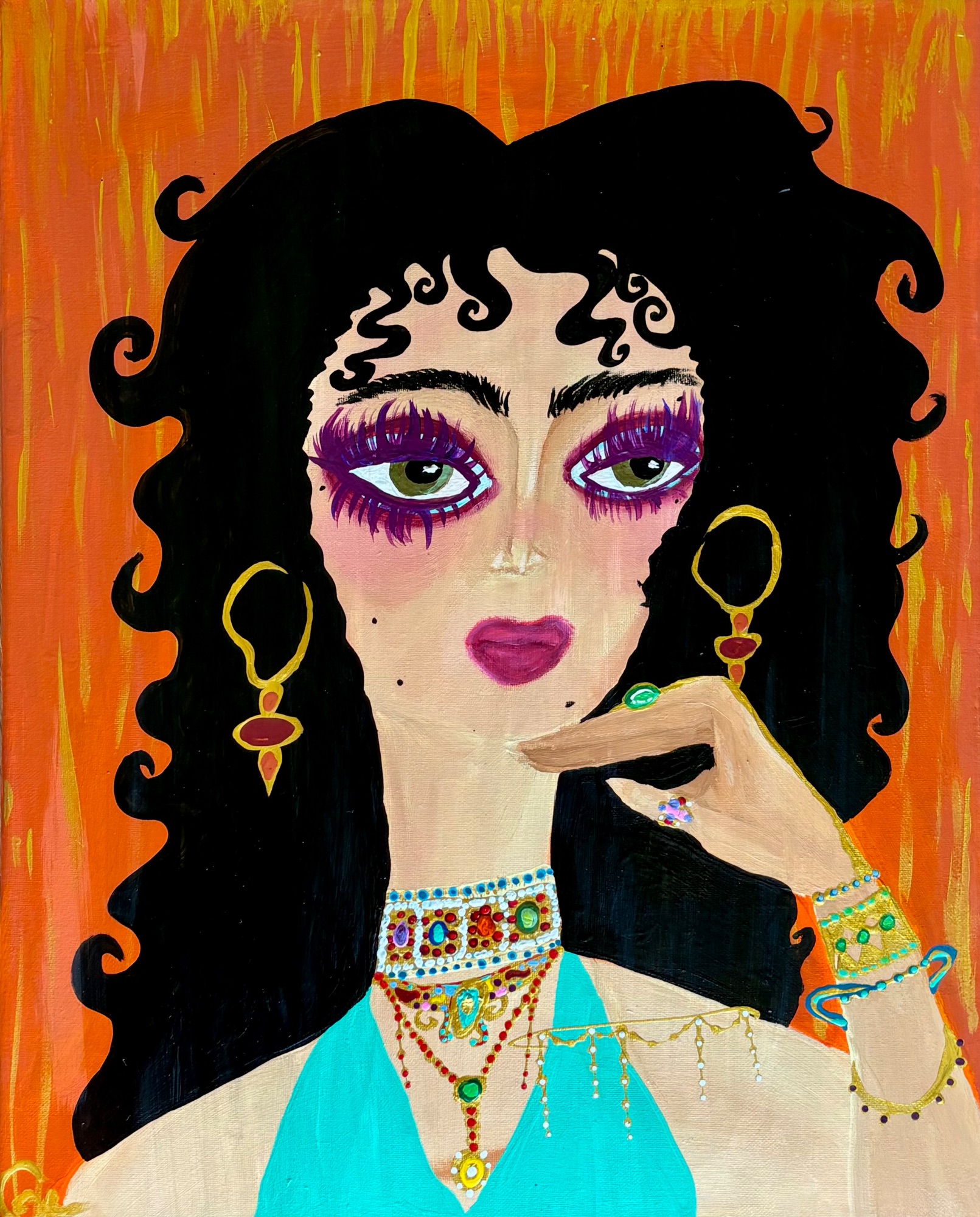 Dark Haired Woman